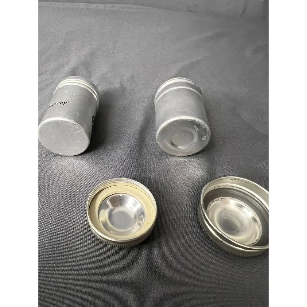 Vintage Metal Film Cans Set of 2